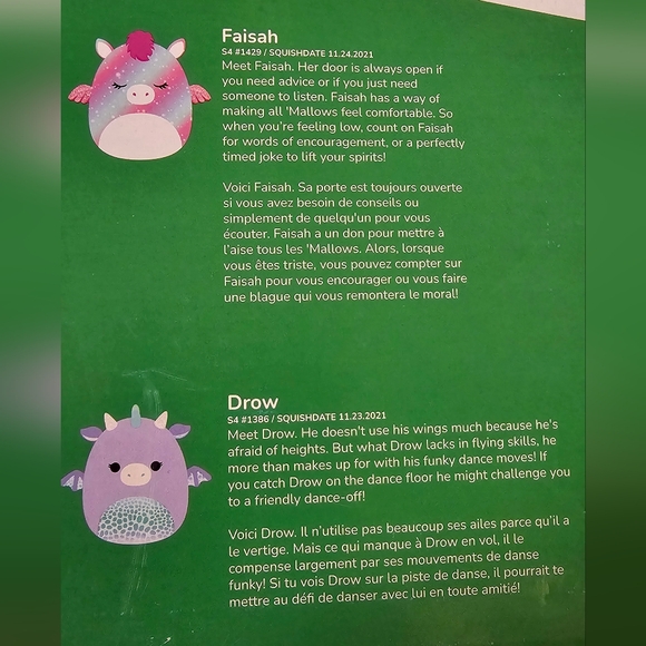 Original SquishMallows Holiday Tie Dye Set Of 8 New in Box - Picture 15 of 16